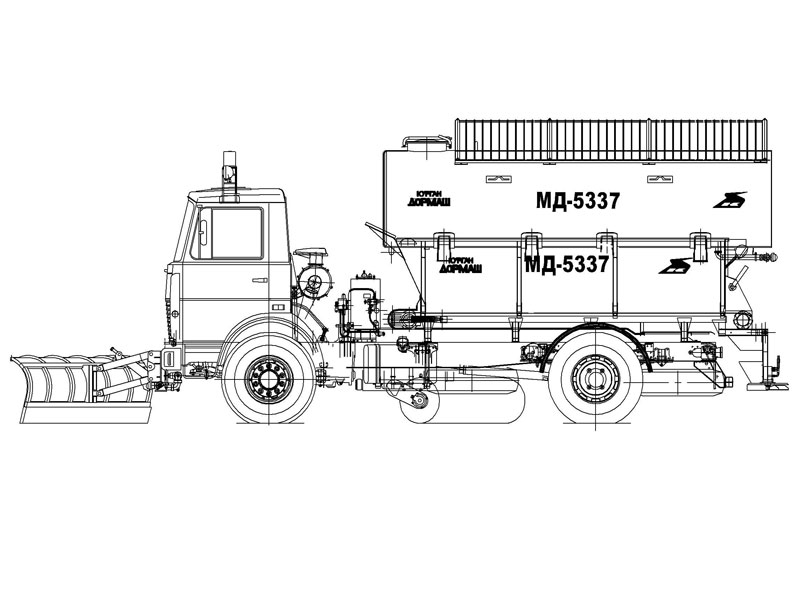 Машина комбинированная уборочная МД-5337 Машина комбинированная уборочная МД-5337